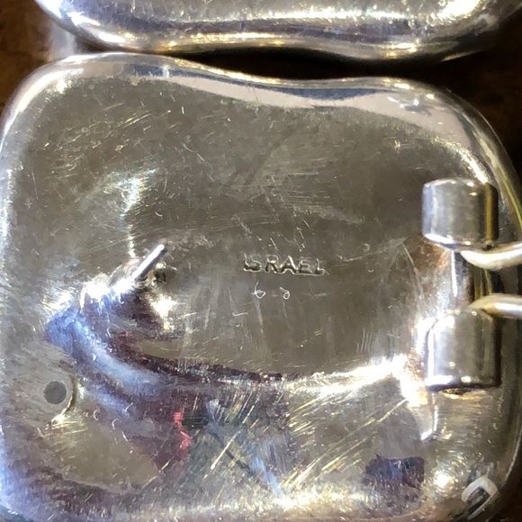 SIMON SEBBAG Sterling Silver Square Early Edition Earrings Made In Israel - Picture 6 of 17